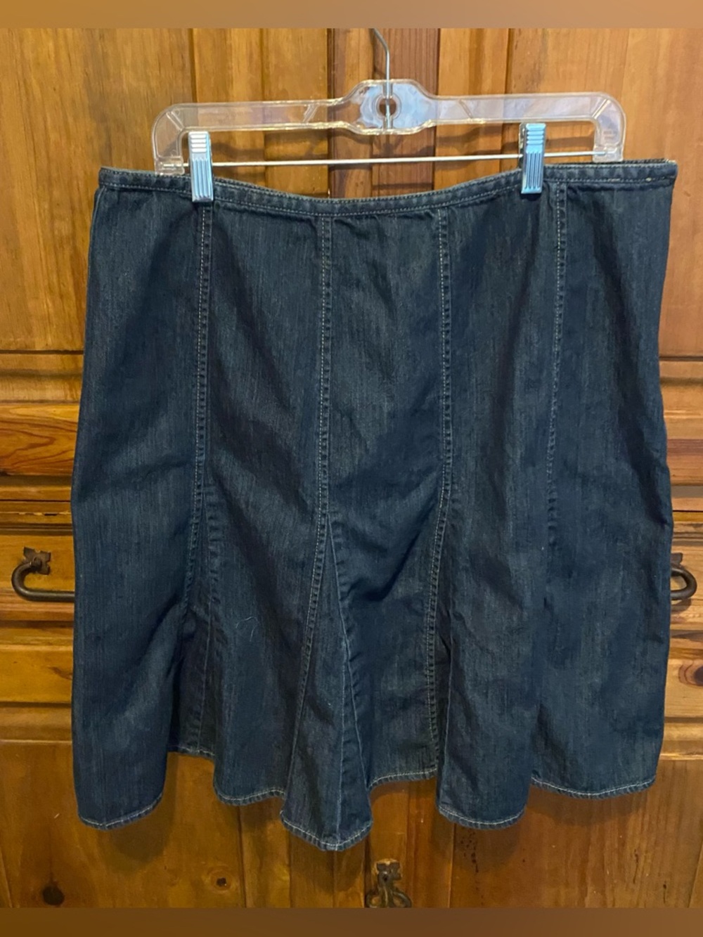 Vintage Liz Claiborne Denim Midi woman Denim Midi Skirt 16 Y2K Grunge